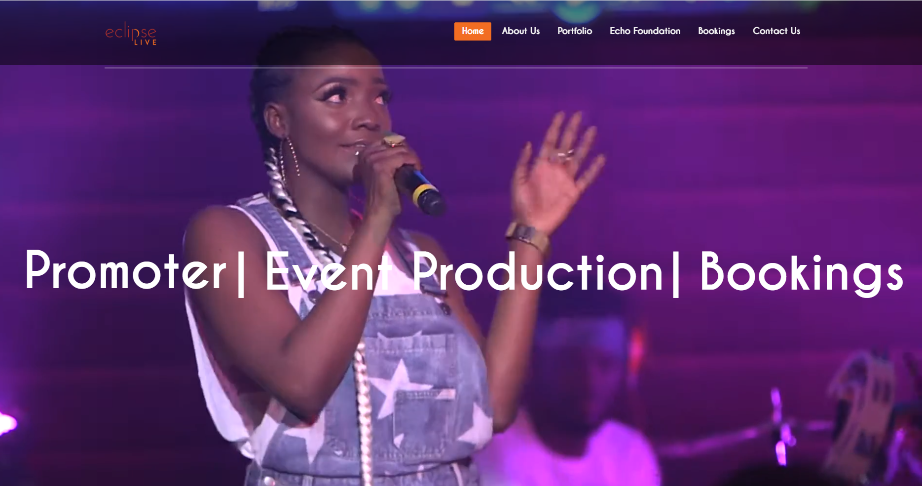 Eclipse Live Africa website screenshot